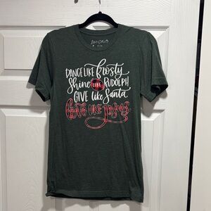 Love & Faith Dark Green Graphic Tee